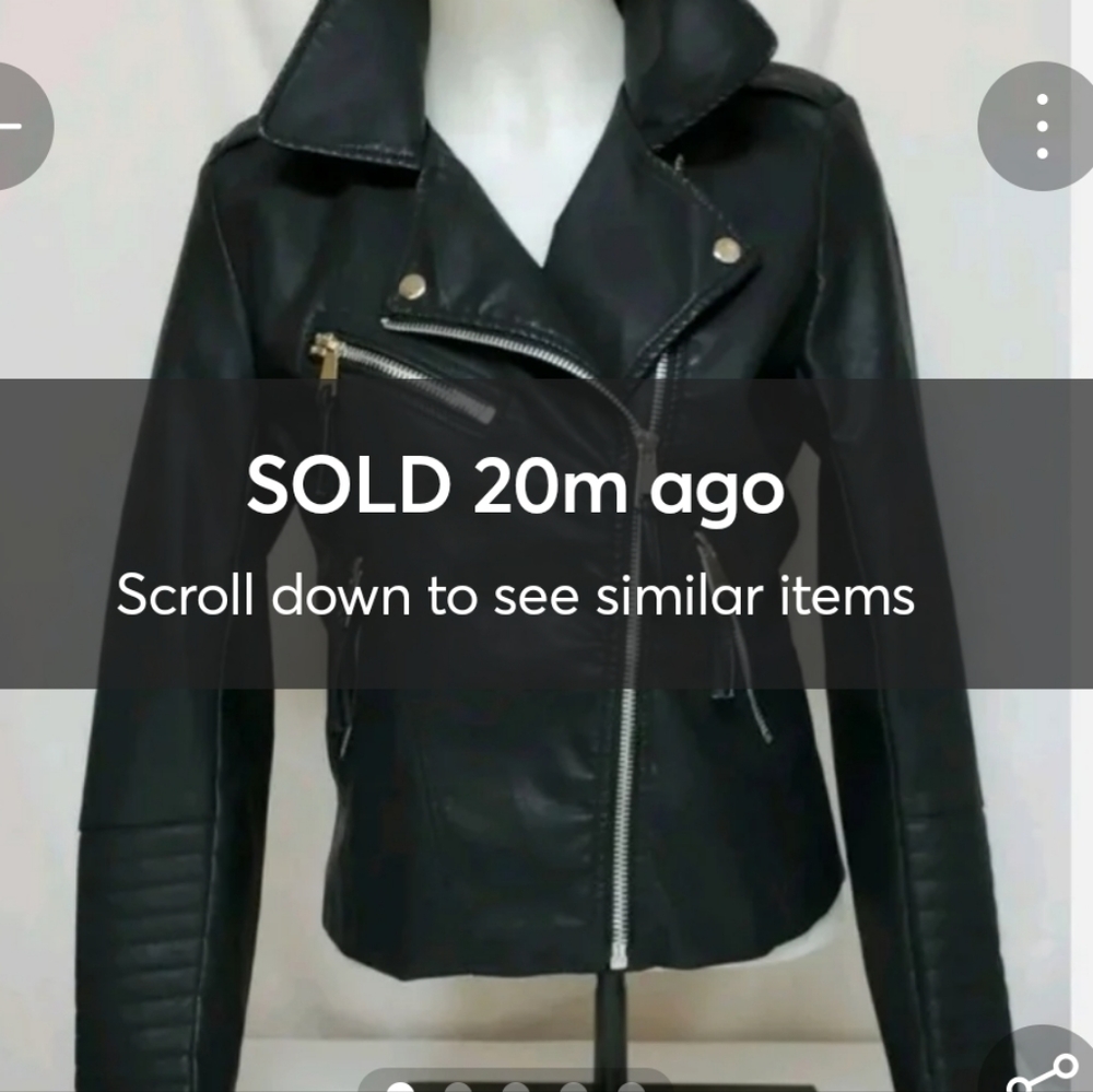 BNWT Petti NYC Rugged Vegan Leather Biker Jacket | Punk | Goth | J Large